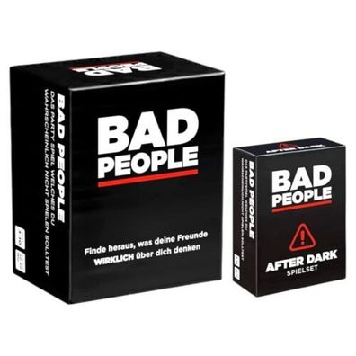 Bad People + Erweiterung Partyspiel Kartenspiel Deutsch Sonderpreis! Neu