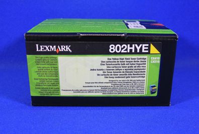 Lexmark 802HYE 80C2HYE Toner Yellow -B