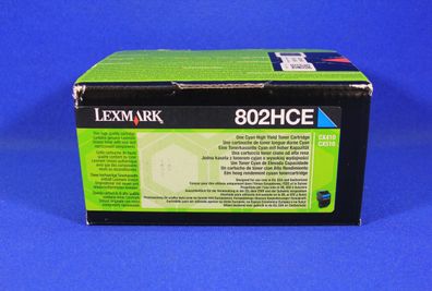 Lexmark 802HCE 80C2HCE Toner Cyan -A