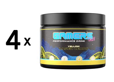 4 x Gamers Only Performance Drink (200g) Quantum Kiwi Lime
