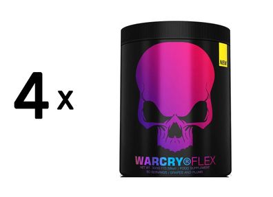 4 x Genius Nutrition WARCRY Flex (60 Serv) Grapes and Plums