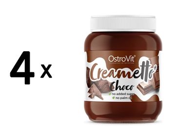 4 x OstroVit Creametto (350g) Chocolate