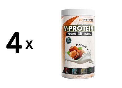 4 x ProFuel V-Protein 4K Blend (750g) Hazelnut
