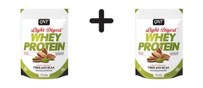 2 x QNT Light Digest Whey Protein (500g) Pistachio