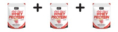 3 x QNT Light Digest Whey Protein (500g) Sweet Popcorn