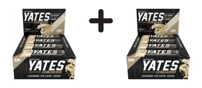2 x Dorian Yates Nutrition YATES Whey Protein Bar (12x60g) White Choc Peanuts