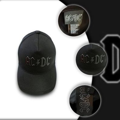AC/ DC 3D Relief Cap - Companies House ACDC Trucker Kappen Snapbacks Hats Mützen Hüte