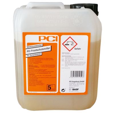 PCI Frostschutzmittel Mörtelzusatz für Zementmörtel - Lieferumfang: 5 ...