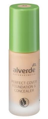 Alverde Foundation & Concealer Caramel 40, 20ml