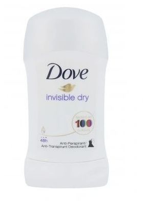 Dove Damen, Invisible Dry Antitranspirant Stick, 40 ml - Zuverlässiger Schutz