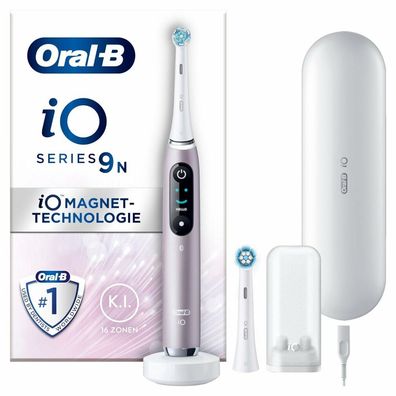 Oral-B iO Series 9N, Elektrische Zahnbürste (rosa/ weiß, Rose Quartz)