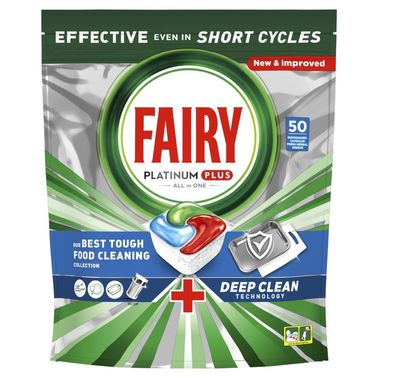 Fairy Platinum Plus Spülmaschinen Tabs 50 St