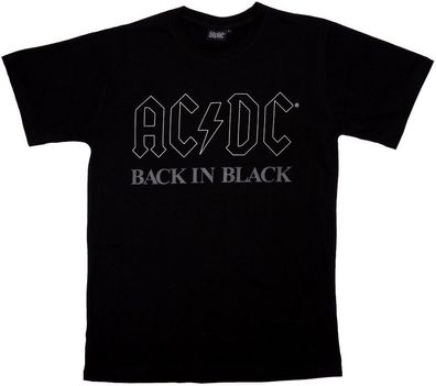 AC/ DC Back In Black T-Shirt in Größe L - ACDC Shirts Hoodies Pullover Jacken Shirts