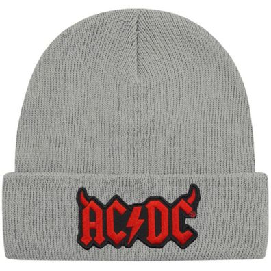 AC/ DC Graue Devil Horns Mütze - ACDC Hard Rock Musik Beanies Mützen Caps Hats