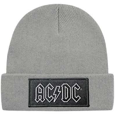 AC/ DC Graue Back In Black Mütze - ACDC Hard Rock Musik Beanies Mützen Caps Hats