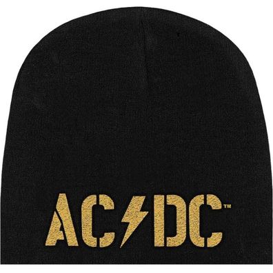 AC/ DC Schwarze PWR UP Mütze - ACDC Hard Rock Musik Beanies Mützen Caps Hats