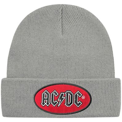 AC/ DC Graue Oval Logo Mütze - ACDC Hard Rock Musik Beanies Mützen Caps Hats