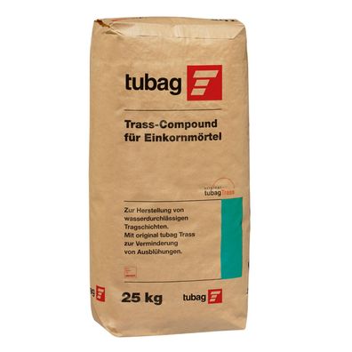 tubag TrassCompound TCE 25kg für Einkornmörtel - Liefermenge: 1 Sack 25 kg