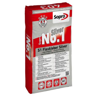 Sopro's No.1 403 Flexkleber Silver - Menge: 1 Sack (25kg)