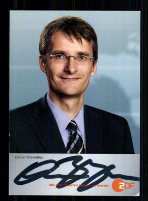 Elmar Theveßen ZDF Autogrammkarte Original Signiert # BC 212733