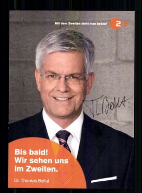 Thomas Bellut ZDF Autogrammkarte Original Signiert # BC 212838