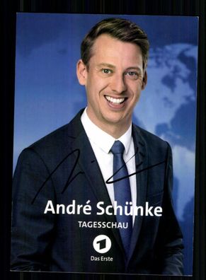 Andre Schünke ARD Tagesschau Autogrammkarte Original Signiert # BC 212856