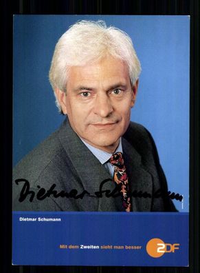 Dietmar Schumann ZDF Autogrammkarte Original Signiert # BC 212858