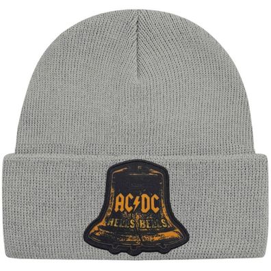 AC/ DC Graue Hells Bells Logo Mütze - ACDC Hard Rock Beanies Mützen Caps Hats