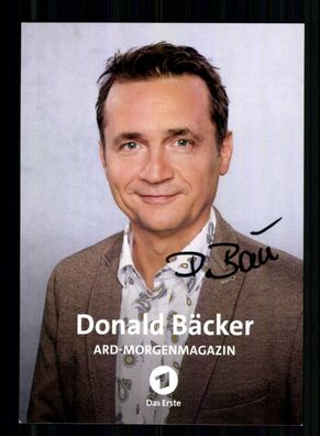 Donald Bäcker ARD Morgenmagazin Autogrammkarte Original Signiert # BC 212869