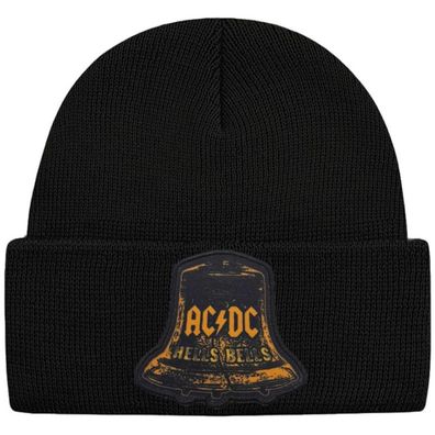 AC/ DC Schwarze Hells Bells Logo Mütze - ACDC Hard Rock Beanies Mützen Caps Hats