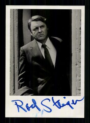 Rod Steiger 1925-2002 u.a. Doktor Schiwago Original Signiert # BC 212536