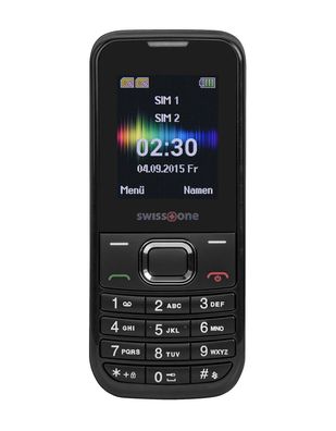 swisstone SC 230 - Dual SIM Handy / Seniorenhandy Black, Neu