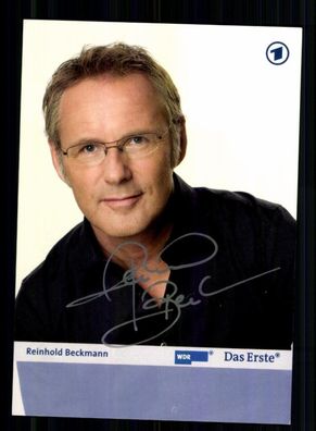 Reinhold Beckmann ARD Autogrammkarte Original Signiert # BC 212769