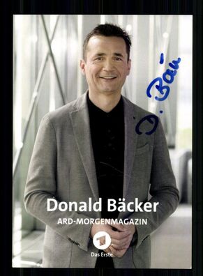 Donald Bäcker ARD Morgenmagazin Autogrammkarte Original Signiert # BC 212870