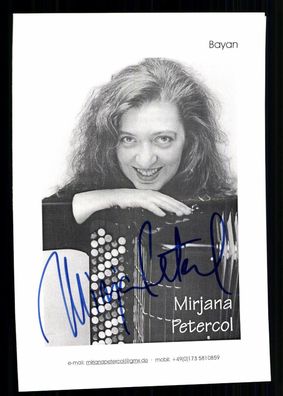 Mirjana Petercol Autogrammkarte Original Signiert # G 40320