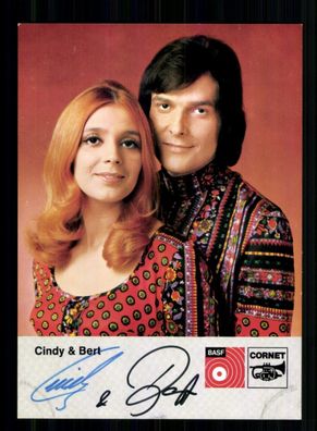 Cindy und Bert Autogrammkarte Original Signiert # BC 213005