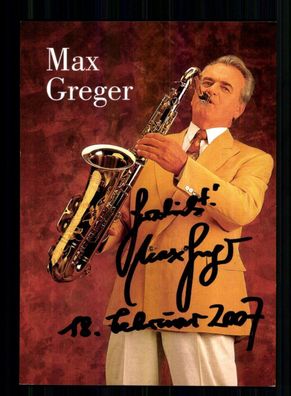Max Greger Autogrammkarte Original Signiert # BC 212960