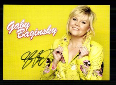Gaby Baginsky Autogrammkarte Original Signiert # BC 213038