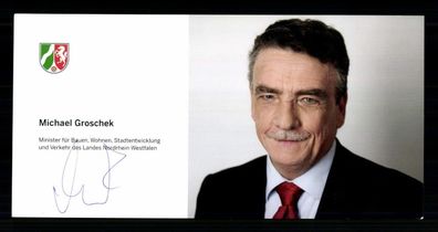 Michael Groschek Autogrammkarte Original Signiert # G 40274