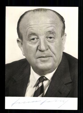 Hermann Höcherl 1912-1989 Bundes Innenminister 1961-65 Original Sign # BC 211854