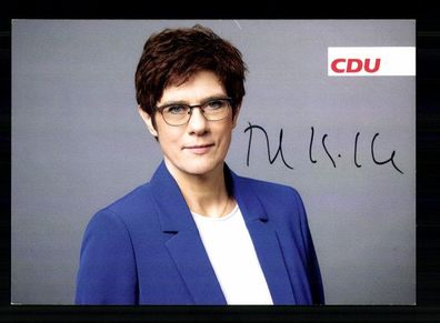 Annegret Kramp Karrenbauer CDU Vorsitzende 2018-2021 Original Sign. # BC 211884