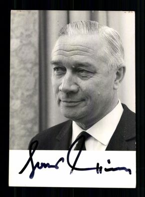Hans Leussink 1912-2008 Bundesminister 1969-1972 Original Signiert # BC 212016