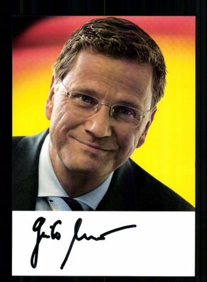Guido Westerwelle 1961-2016 FDP Vorsitzender 2001-2011 Original Sign. #BC 211976