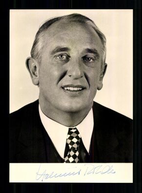 Helmut Rohde 1925-2016 SPD Bundesminister Original Signiert # BC 212025