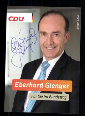 Eberhard Gienger CDU Autogrammkarte Original Signiert # BC 212116