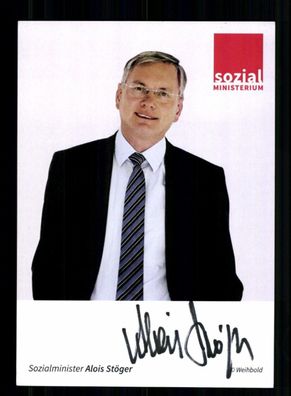 Alois Stöger Autogrammkarte Original Signiert # BC 212258