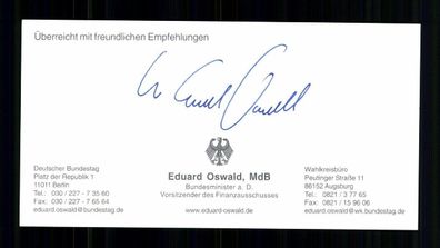 Eduard Oswald Original Signiert # BC 212367
