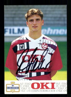 Marco Haber Autogrammkarte 1 FC Kaiserslautern 1991-92 Original Signiert