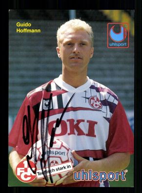 Guido Hoffmann Autogrammkarte 1 FC Kaiserslautern 1991-92 2. Karte Original Sign.