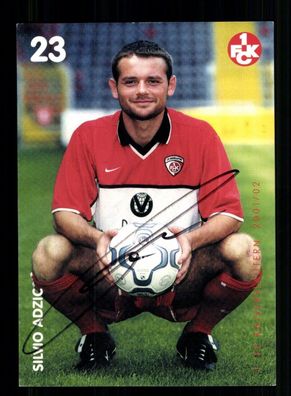 Silvio Adzic Autogrammkarte 1 FC Kaiserslautern 2001-02 Original Signiert